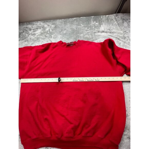 VTG Hanes Ultimate Print Pro Mens XL Red Sweatshirt Adult Cotton Polyester Blend - Picture 4 of 11